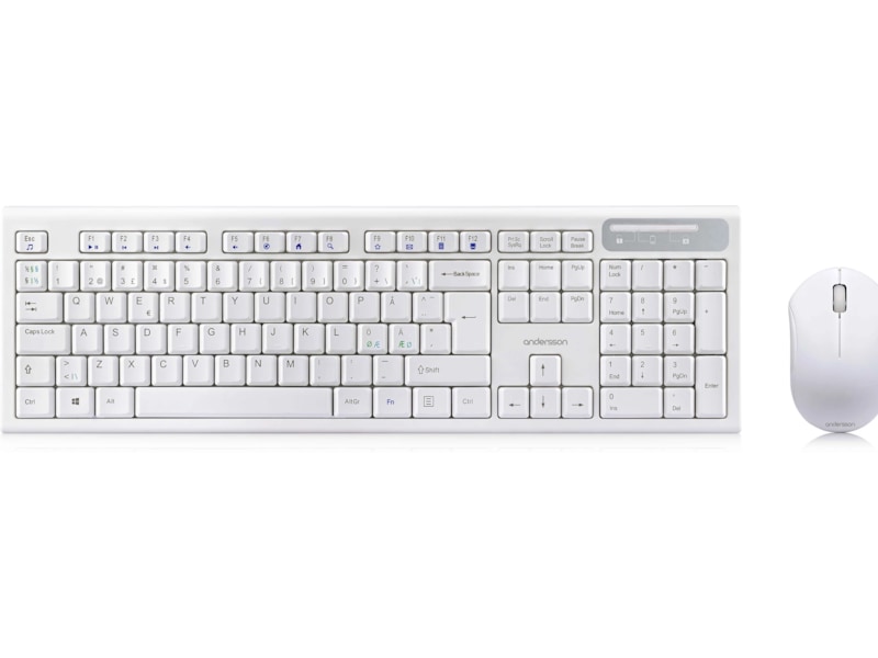 Andersson trådløst tastatur og mus med stille knapper Mus & tastatur -kombipakker