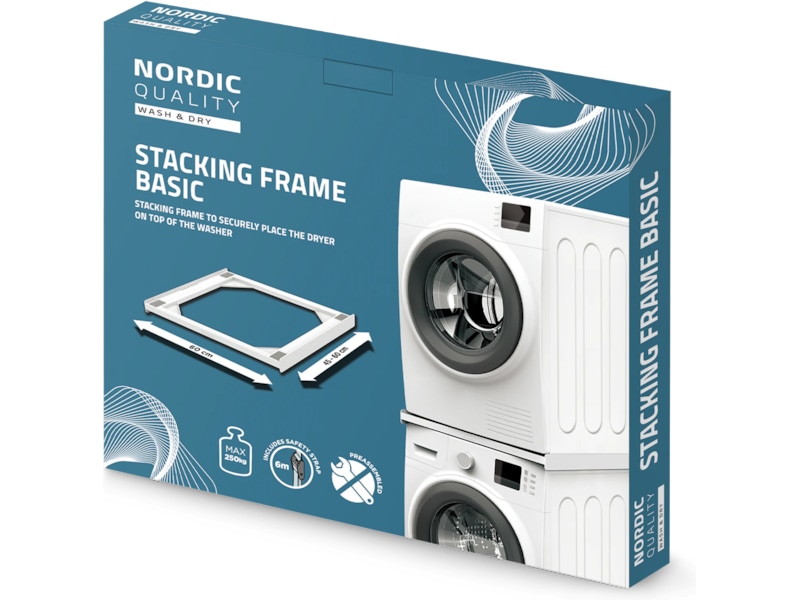 Nordic Quality Stableramme basic, tynn Tilbehør til vaskemaskin og tørketrommel