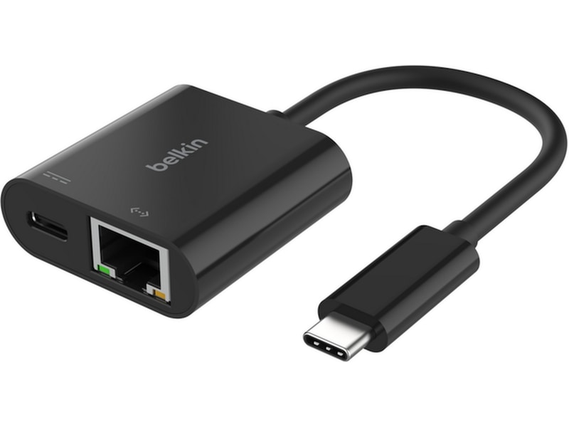 Belkin USB-C til Ethernet Adapter 20cm (sort) Kabeladaptere & overganger