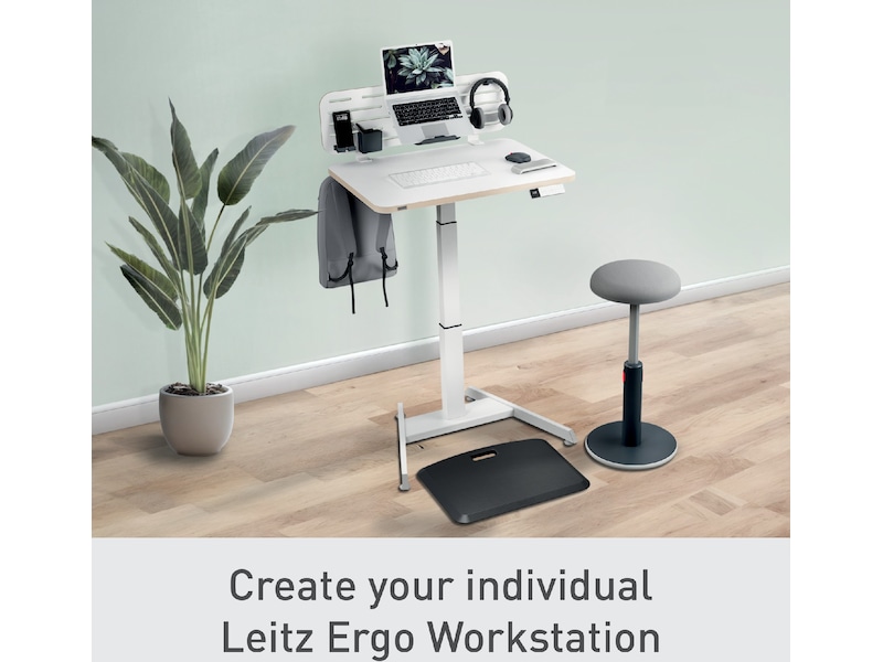 Leitz Ergo Hev-Senk Skrivebord, elektrisk, med påminnelse om å stå opp Skrivebord
