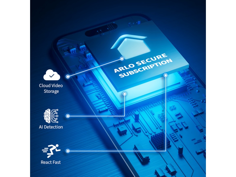 Arlo Pro 5 2K sikkerhetskamera 4-pakk (hvit) Overvåkningskameraer