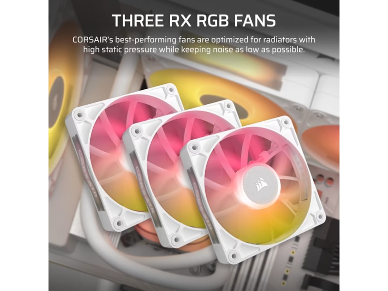 Corsair iCUE LINK TITAN 360 RX LCD AIO Kjøler (hvit) CPU - Vannkjøling