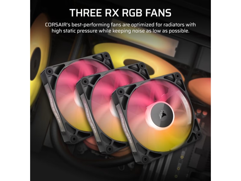 Corsair iCUE LINK TITAN 360 RX LCD AIO Kjøler (sort) CPU - Vannkjøling