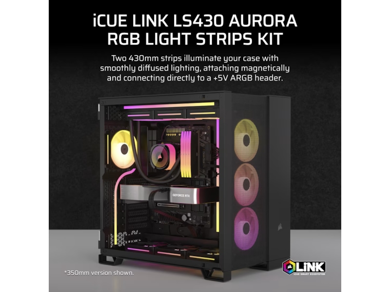 Corsair iCUE Link LS430 Aurora RGB Light Strips Kit Tilbehør