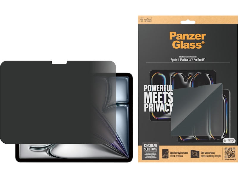 PanzerGlass Privacy Screen Protector iPad Air 13'' & iPad Pro 13'' Skjermbeskyttelse nettbrett
