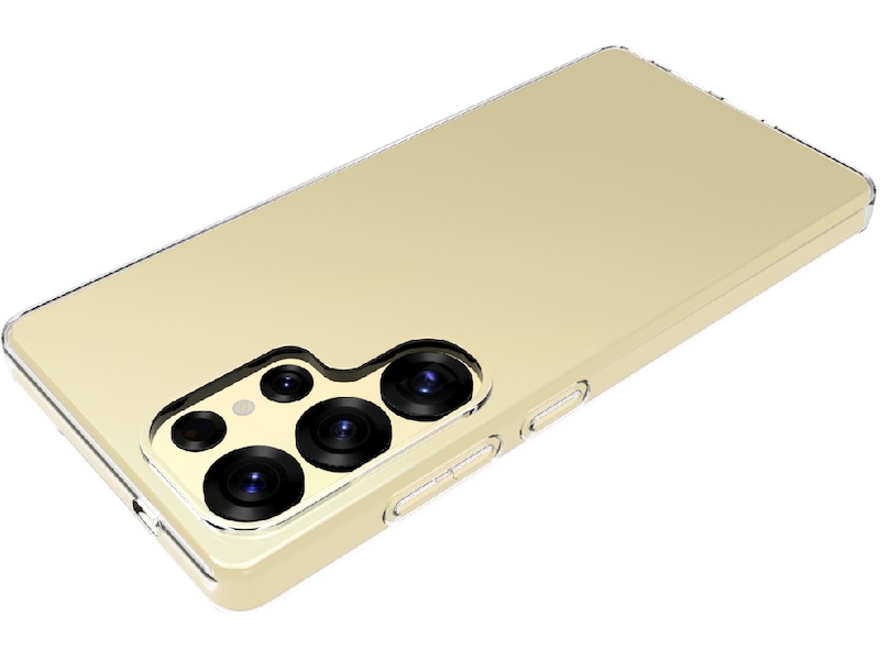 iiglo Galaxy S25 Ultra Silikondeksel (gjennomsiktig) Deksel til mobiltelefon