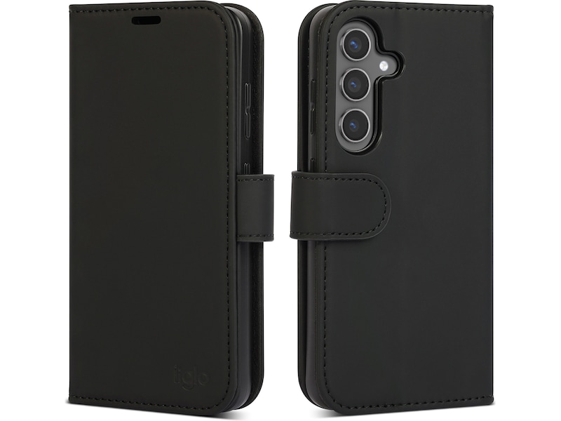 iiglo Galaxy S25 Lommebokdeksel (sort) Deksel til mobiltelefon