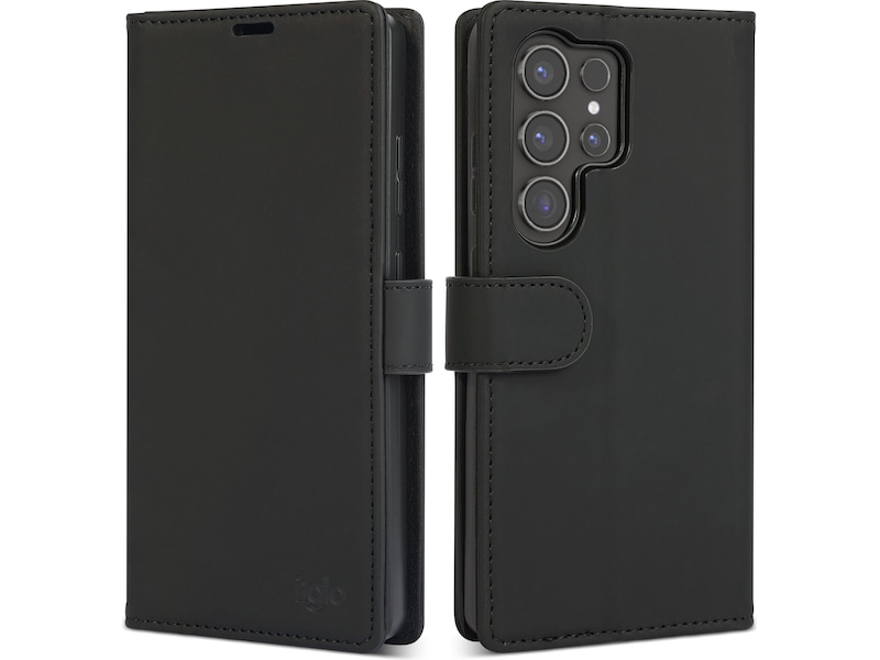 iiglo Galaxy S25 Ultra Lommebokdeksel (sort) Deksel til mobiltelefon
