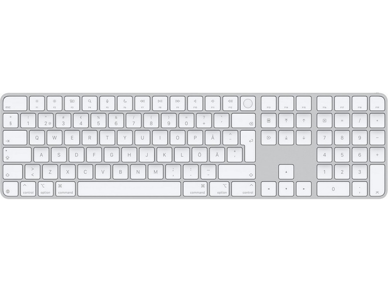 Apple Magic Keyboard med Touch ID og numpad Tastatur