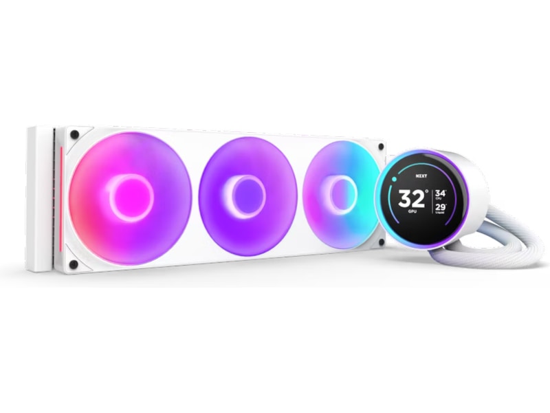NZXT Kraken 360 Elite V2 2024 RGB Kjøler (hvit) CPU - Vannkjøling