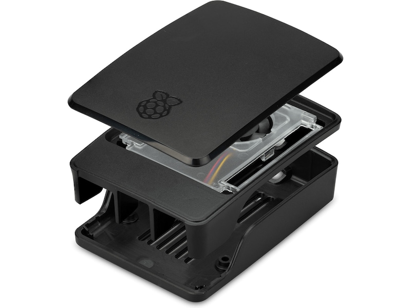 Raspberry Pi 5 offisiell case (sort/grå) Tilbehør