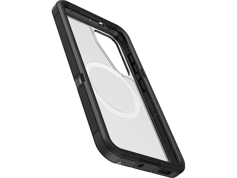 OtterBox Galaxy S25 Defender XT deksel (gjennomsiktig/sort) Deksel til mobiltelefon