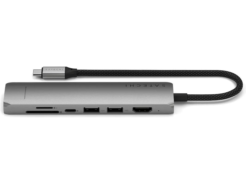 Satechi 7-i-1 Slim Multiport docking (stellargrå) Dockingstasjon & USB-HUB