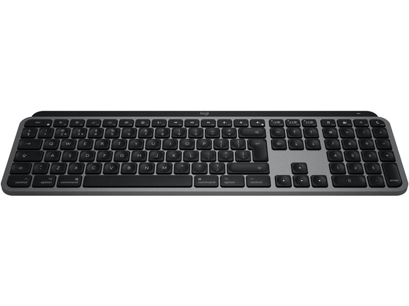 Logitech MX Keys S for Mac trådløs tastatur (space grey) Tastatur
