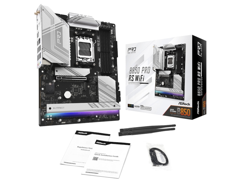 ASRock B850 Pro RS WiFi Hovedkort AMD Socket