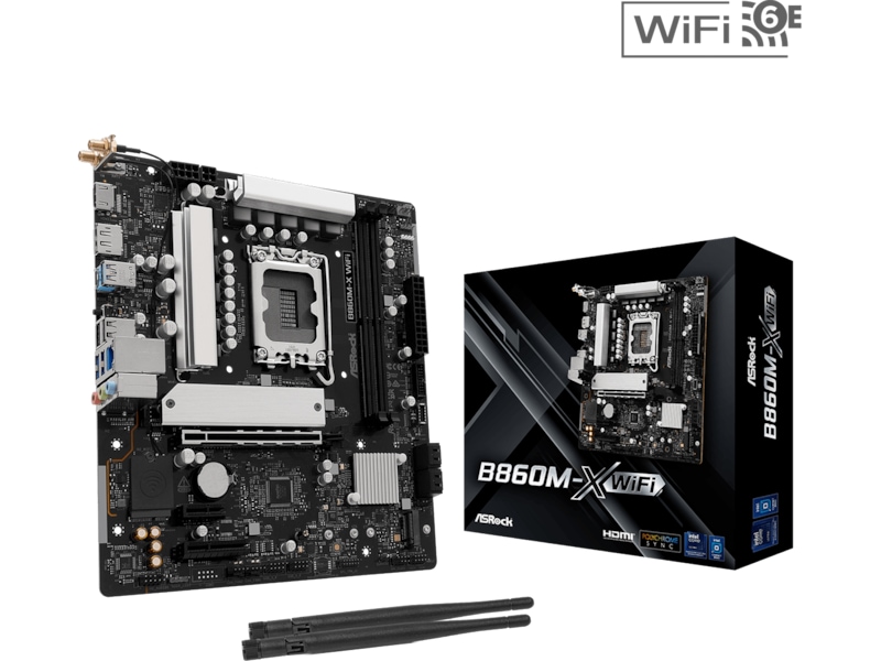 ASRock B860M-X WiFi Hovedkort Intel Socket
