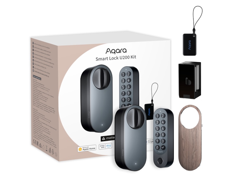 Aqara Smart Lock U200 Sett (sort) -B-Grade Demo hjem & fritid