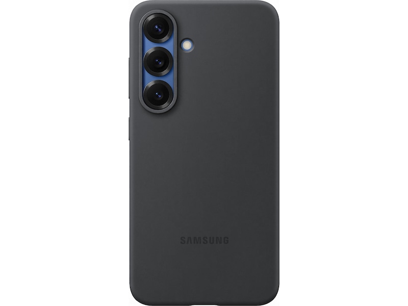 Samsung Galaxy S25 Silikondeksel (sort) Deksel til mobiltelefon