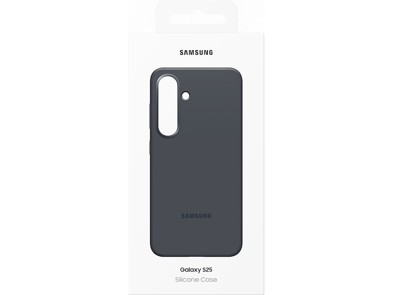 Samsung Galaxy S25 Silikondeksel (sort) Deksel til mobiltelefon