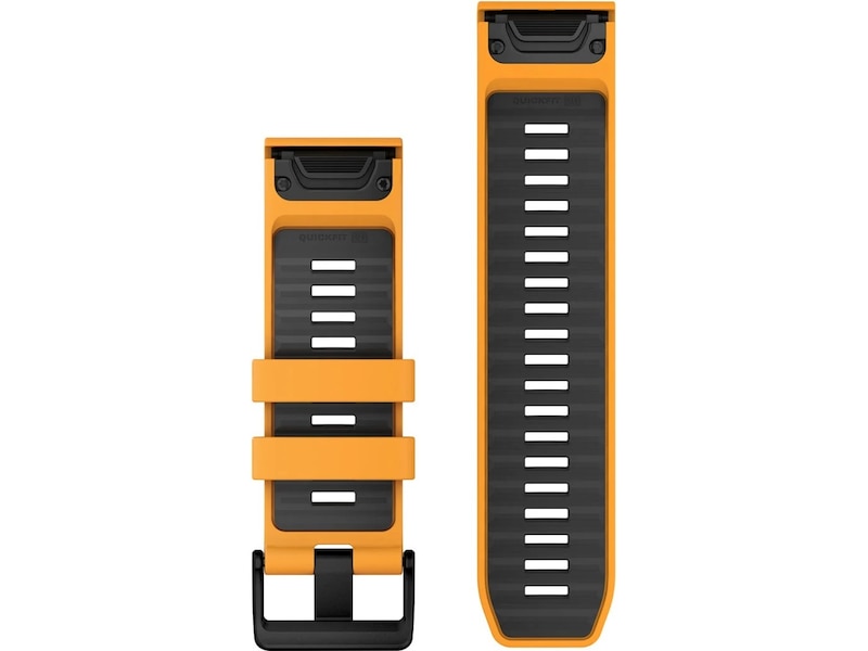 Garmin QuickFit Silikonreim 26mm (oransje/grafitt) Reim