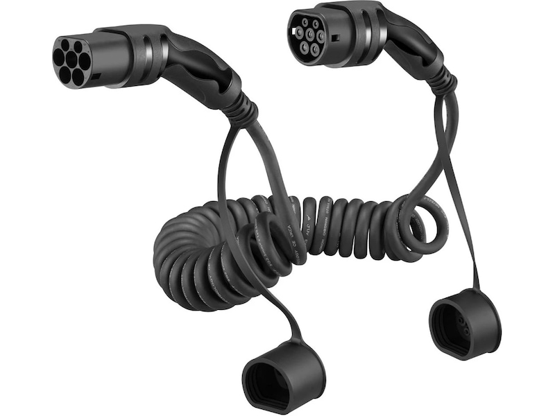 EV-Charge 2500 ladekabel spiral 11 kW 7 m Smart strømstyring