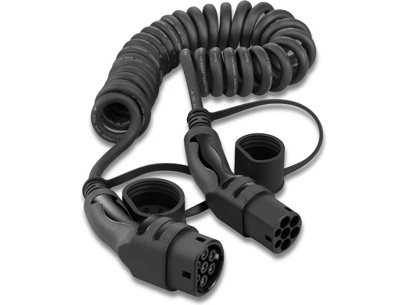 EV-Charge 2500 ladekabel spiral 11 kW 7 m Smart strømstyring