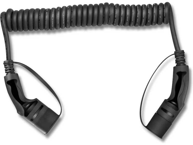 EV-Charge 2500 ladekabel spiral 11 kW 7 m Smart strømstyring