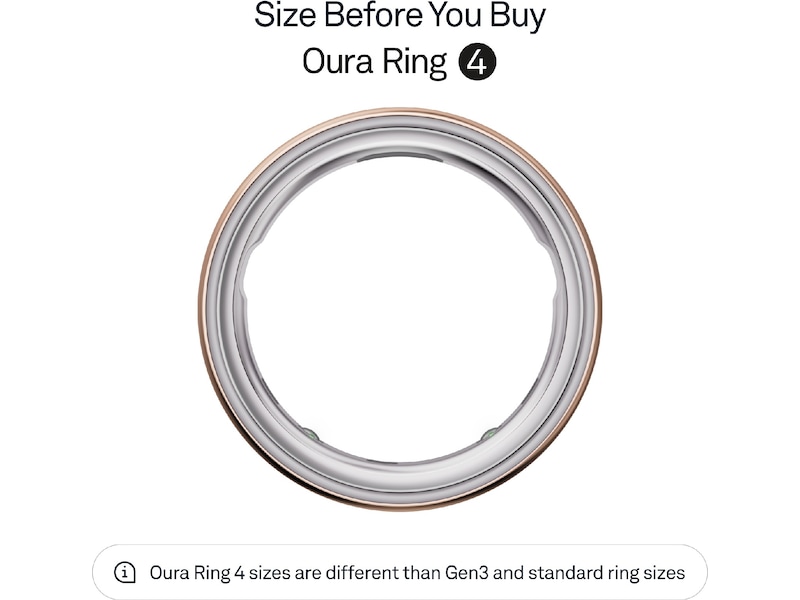 Oura Ring 4 Smart Ring str. 6 (rosegull) Smart ring