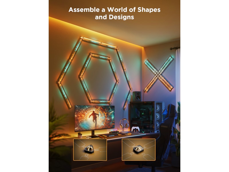 Govee Gaming Wall Light utvidelseskit Led strips & underholdning