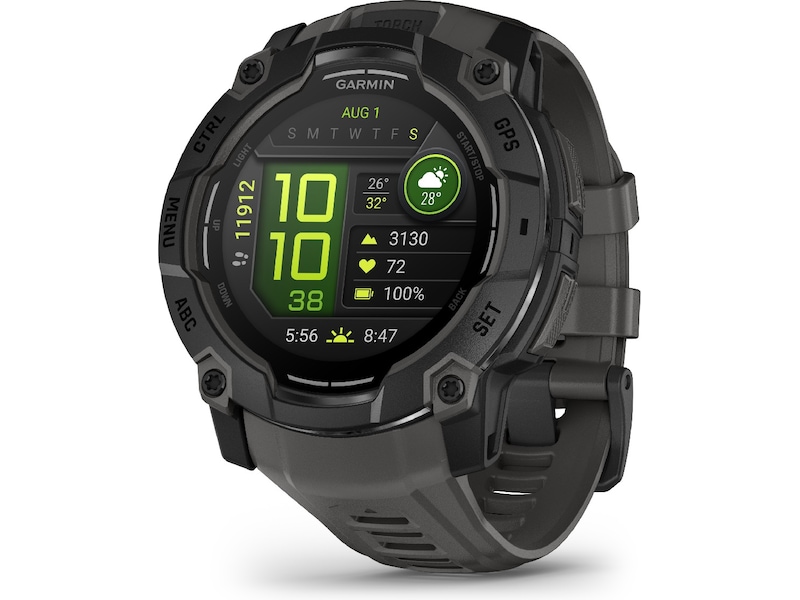 Garmin Instinct 3 AMOLED 50mm (sort/koksgrå) Smartklokker