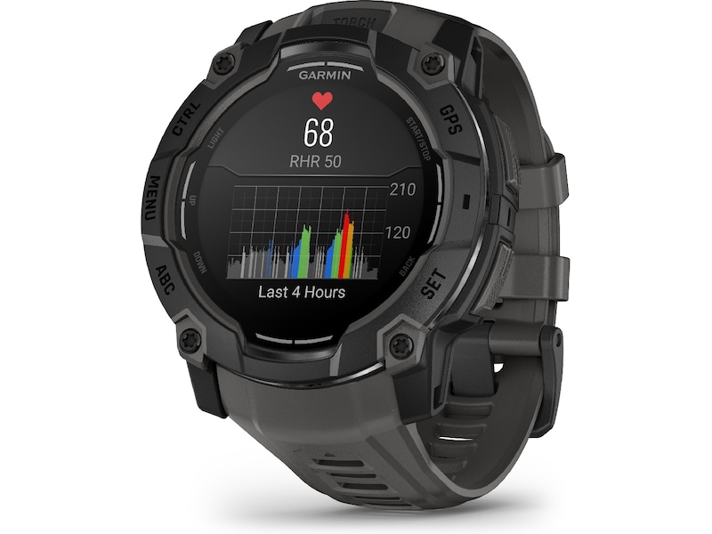 Garmin Instinct 3 AMOLED 50mm (sort/koksgrå) Smartklokker