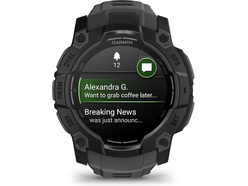 Garmin Instinct 3 AMOLED 50mm (sort/koksgrå) Smartklokker