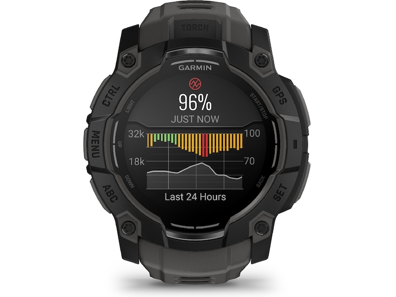 Garmin Instinct 3 AMOLED 50mm (sort/koksgrå) Smartklokker
