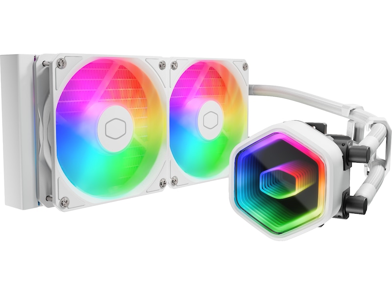 Cooler Master MasterLiquid 240 Core II ARGB Kjøler (hvit) CPU - Vannkjøling