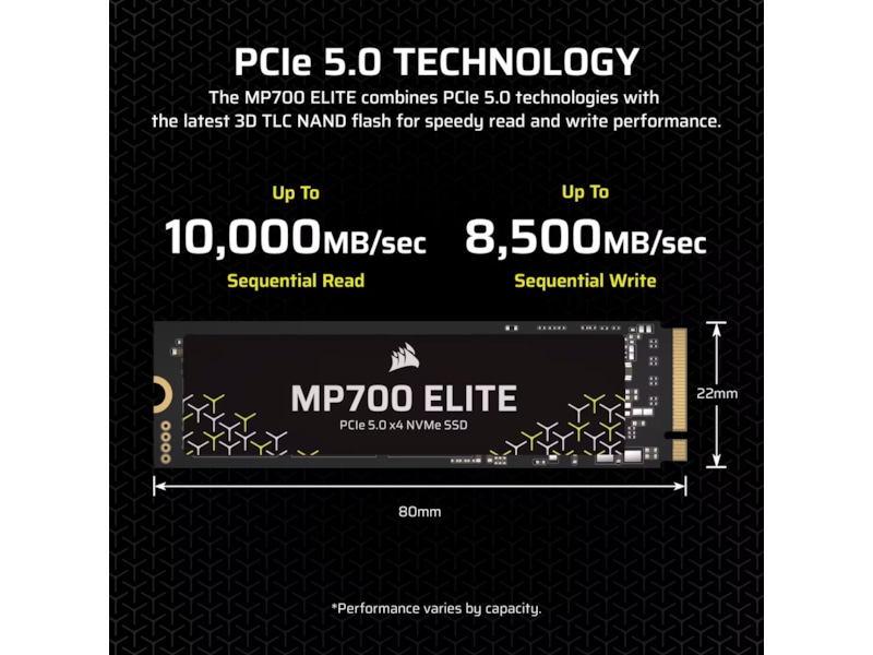 Corsair MP700 Elite 1TB SSD M.2