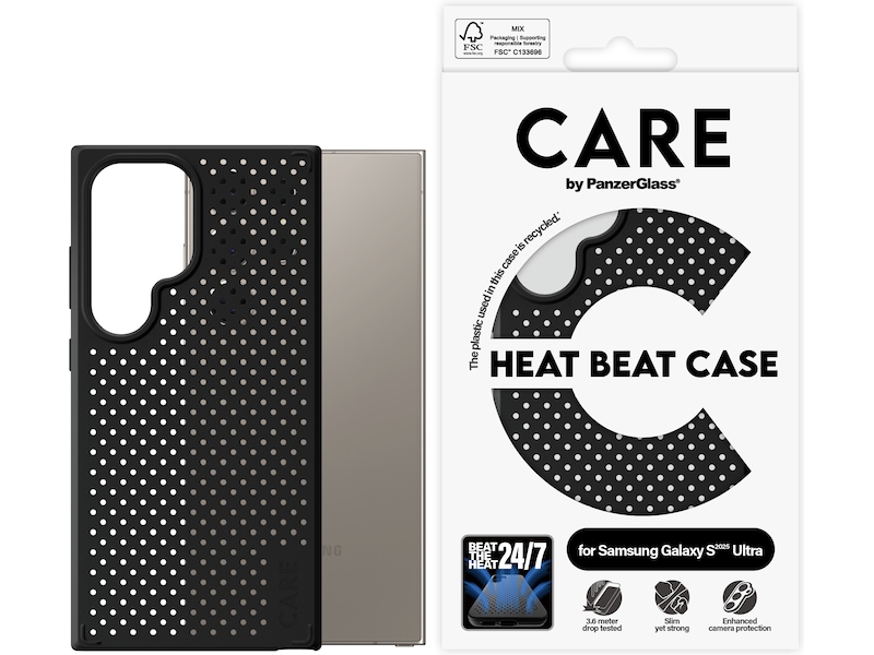 PanzerGlass CARE Galaxy S25 Ultra Heat Beat deksel Deksel til mobiltelefon