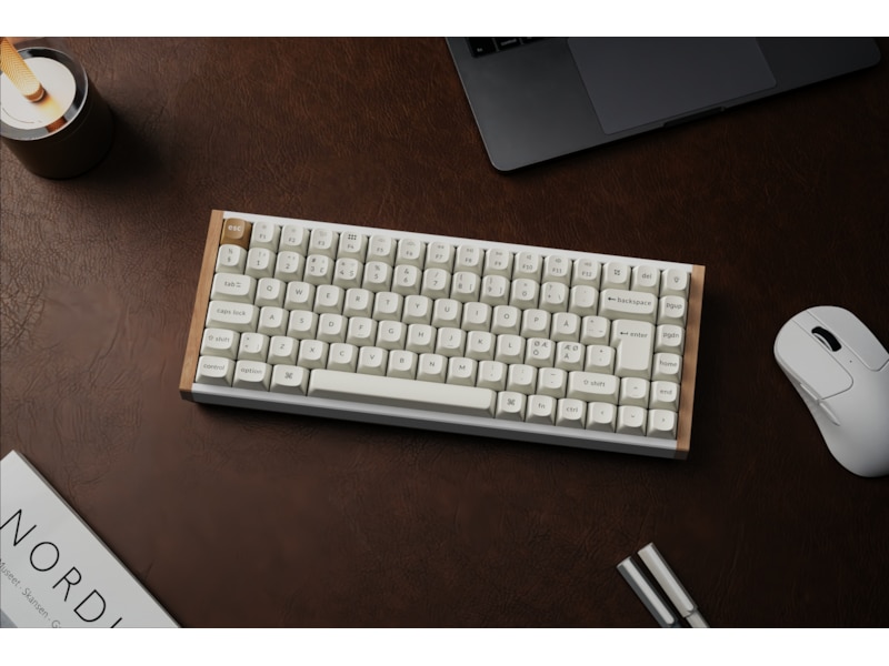 Keychron K2 HE SE QMK trådløst gamingtastatur (hvit) Gamingtastatur
