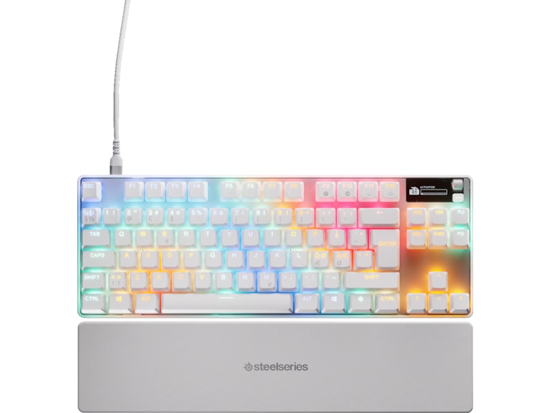 SteelSeries Apex Pro TKL Gen 3 gamingtastatur (hvit) Gamingtastatur