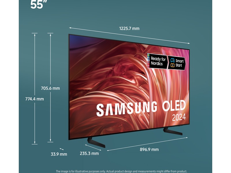 Samsung 55" S85D 4K OLED Smart TV TQ55S85D 50 - 59 tommer TV