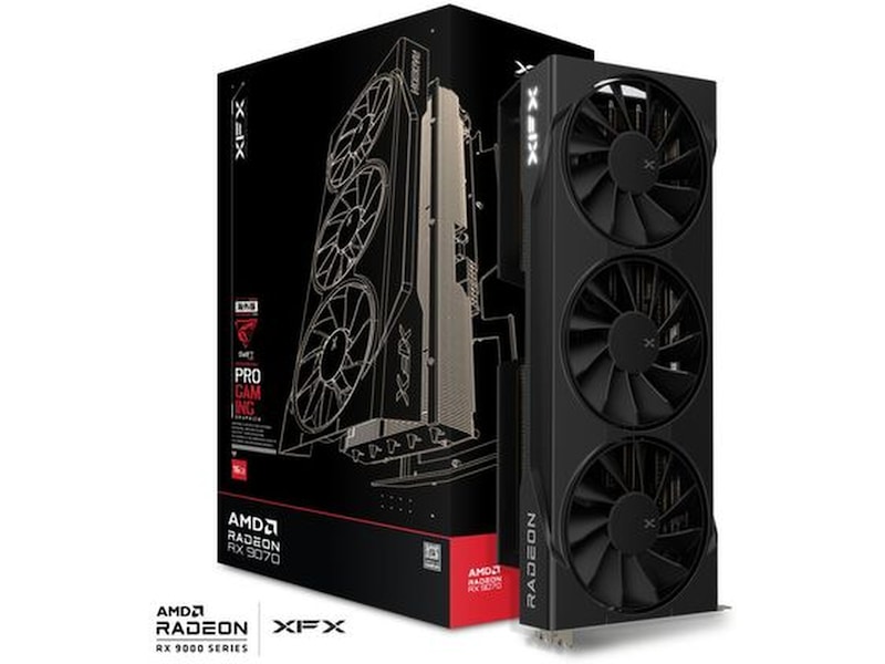 XFX Swift AMD Radeon RX 9070 OC Triple Fan Gaming Skjermkort