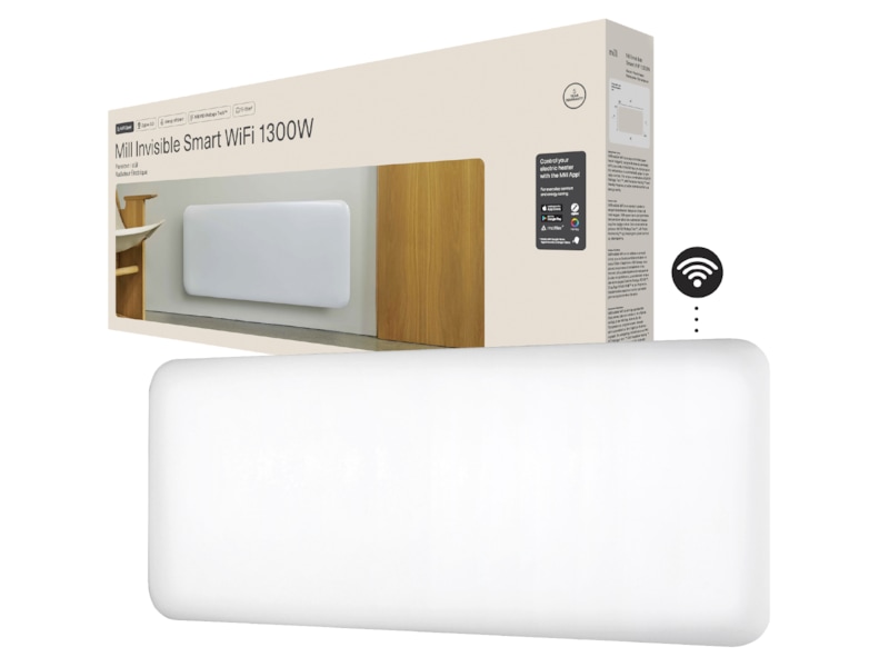 Mill Invisible Smart WiFi Gen 4 panelovn 1300W (hvit) Panelovner