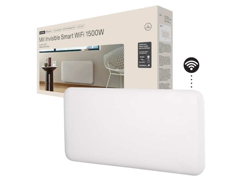 Mill Invisible Smart WiFi Gen 4 panelovn 1500W Panelovner