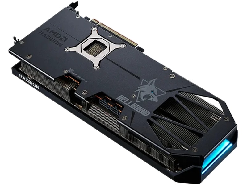 PowerColor Hellhound AMD Radeon RX 9070 XT (sort) Skjermkort