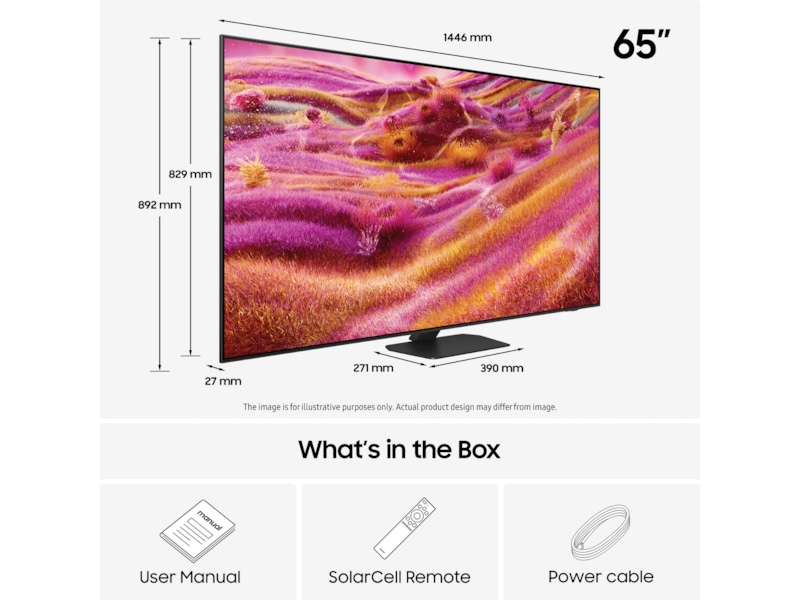 Samsung 65" QN90F Neo QLED 4K Mini LED Smart TV (2025) 60 - 69 tommer TV