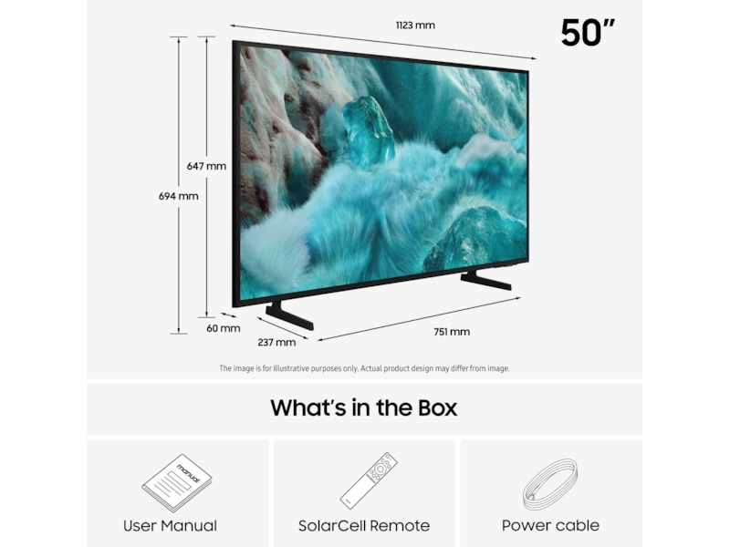 Samsung 50" Q7FA QLED 4K Smart TV (2025) 50 - 59 tommer TV