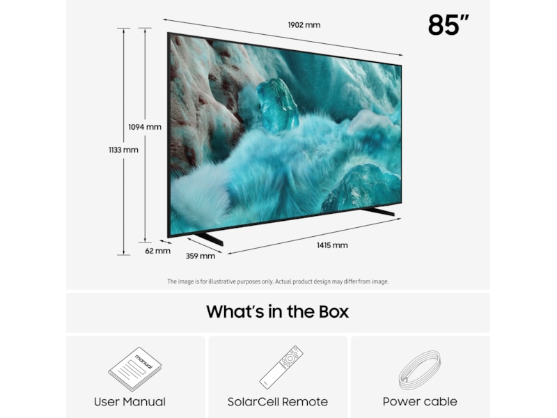 Samsung 85" Q7FA QLED 4K Smart TV (2025) Over 80 tommer TV