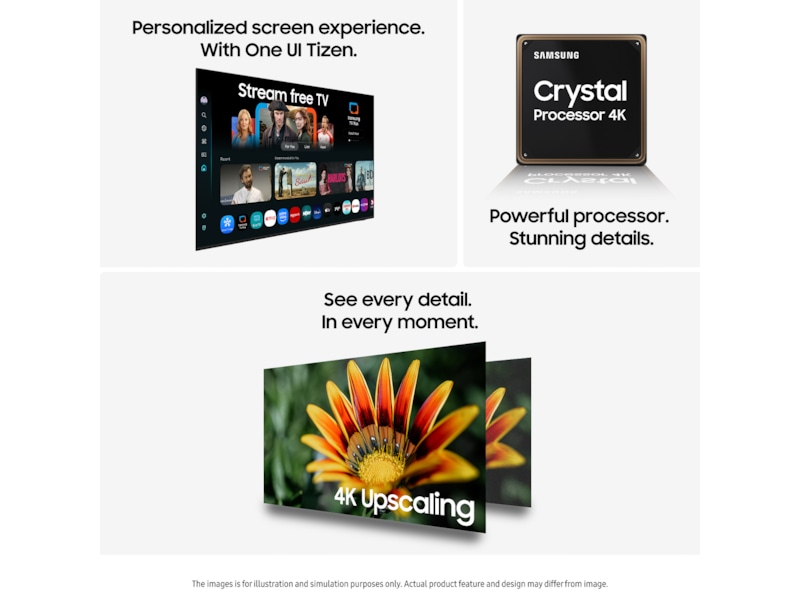 Samsung 85" U7005F UHD 4K Smart TV (2025) Over 80 tommer TV