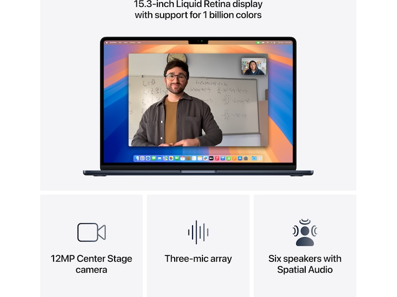 MacBook Air 15" M4 (2025) 512GB (midnatt) PC - Bærbar / laptop