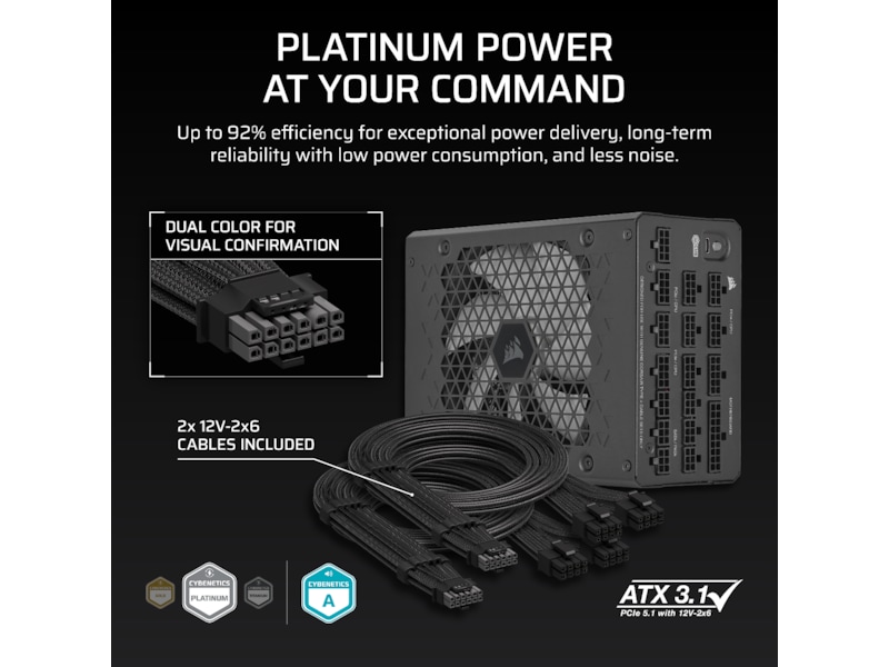 Corsair HXi Series HX1200i PSU (sort) Enheter