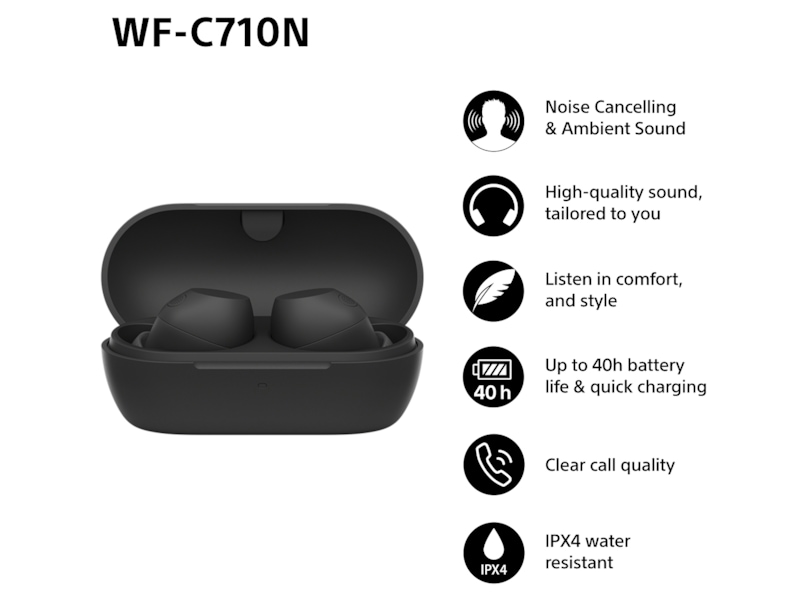 Sony WF-C710N Trådløse ørepropper, In-ear (sort) Ørepropper